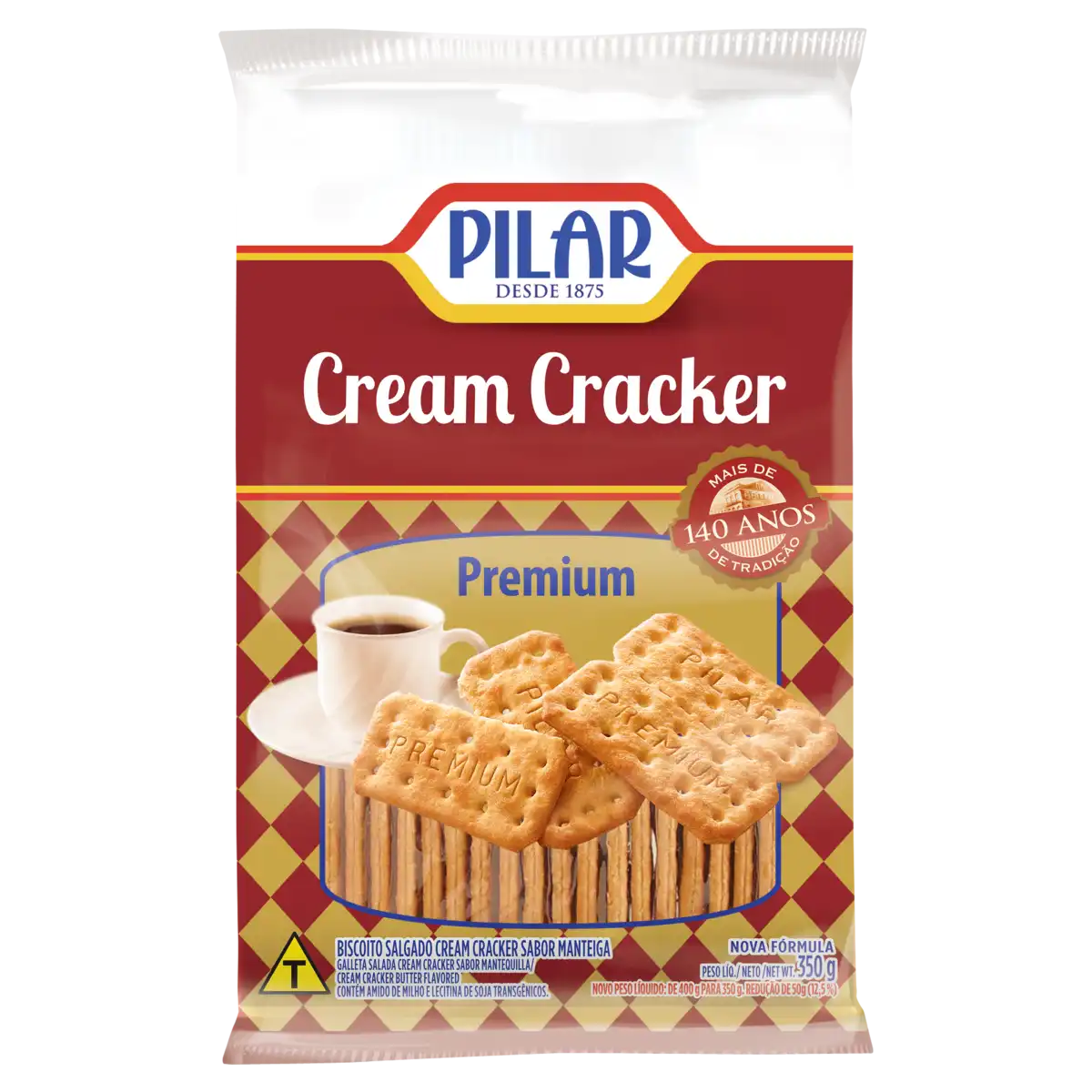Bolacha Cream Cracker Pilar Premium