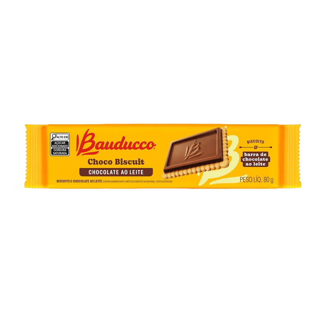 Choco Biscuit Chocolate ao Leite Bauducco 80g