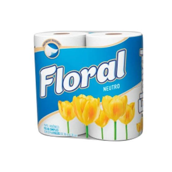 Papel Higiênico Floral